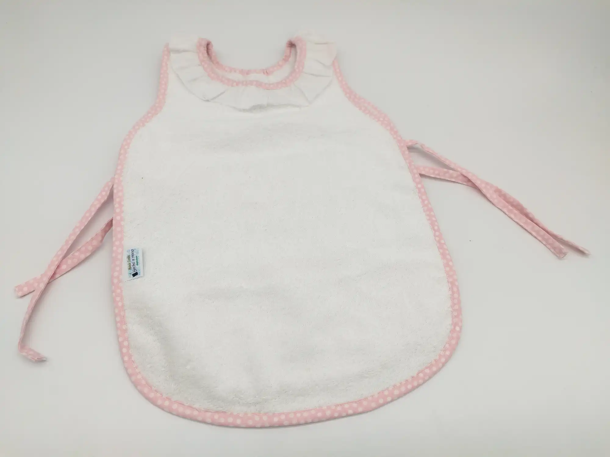 toalla-poncho-infantil-blanca-bies-rosa-uno-dos-anyo