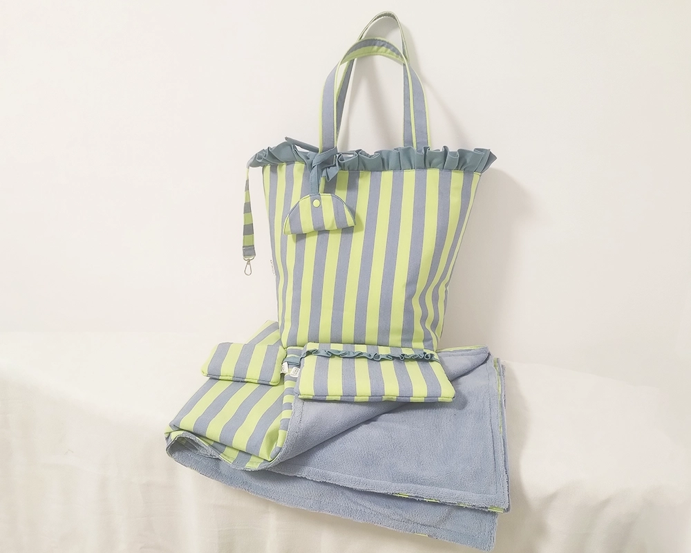 Conjunto Bolso playero amarillo - Stock